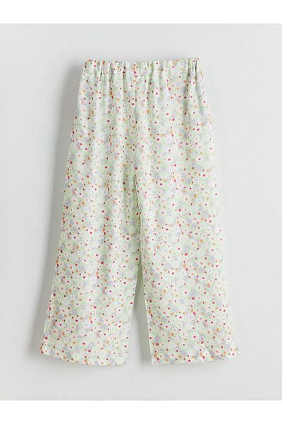 LC Waikiki Girl's Loose Trousers with Elastic Waist