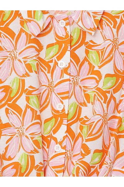 LC Waikiki Loose Fit Viscose Tie-Up Girl's Shirt