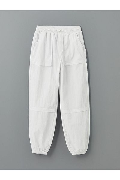 LC Waikiki Basic Girl's Jogger Trousers with Elastic Waist