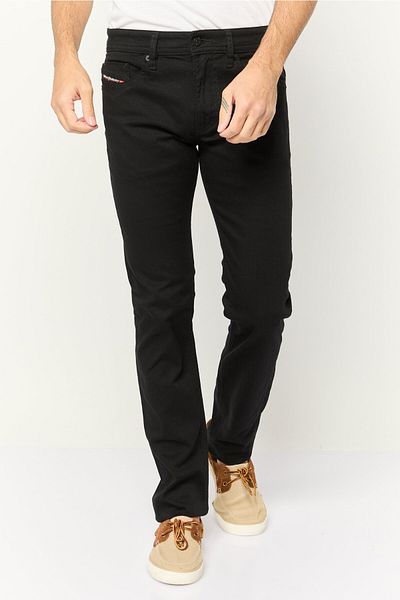 Diesel بنطلون جينز رجالي من Thommer Slim Fit قابل للتمدد باللون الأسود