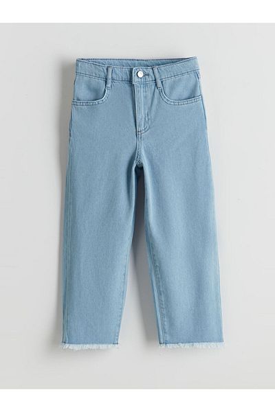 LC Waikiki Pantaloni de jeans pentru fete, cu talie ajustabilă, din cauciuc, sezon nou