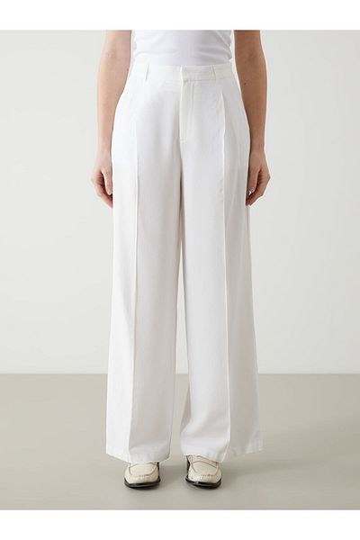 LC Waikiki New Season Loose Fit Wide Leg Women's Trousers - S5Gt65Z8