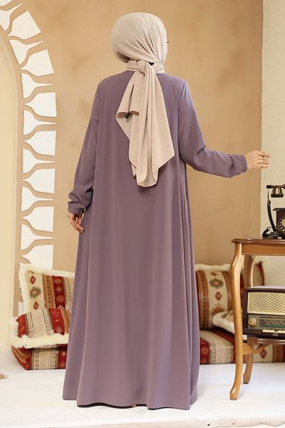 Neva Style Hijab cu fermoar liliac 45290LILA