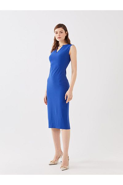 LC Waikiki Rochie de damă bodycon cu decolteu cu lanț