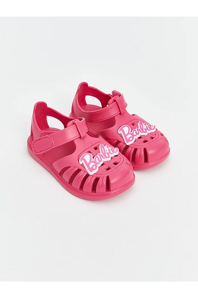 LC Waikiki New Season Barbie Printed Baby Girl Beach Sandals - S5Ih27Z1