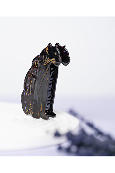 Nolana Leopard Pattern Bone Acetate High Quality Buckle