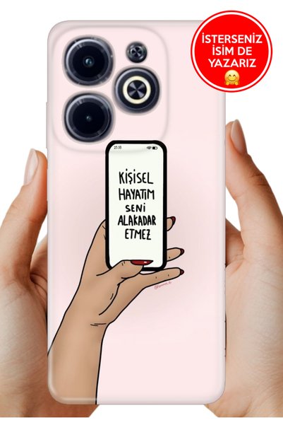 Cekuonline İnfinix Hot 40i (X6528B) Kılıf Desenli Baskılı Kamera Korumalı Sil...