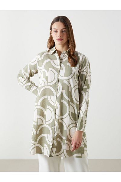 LC Waikiki New Season Patterned Women's Shirt Tunic - S5K444Z8