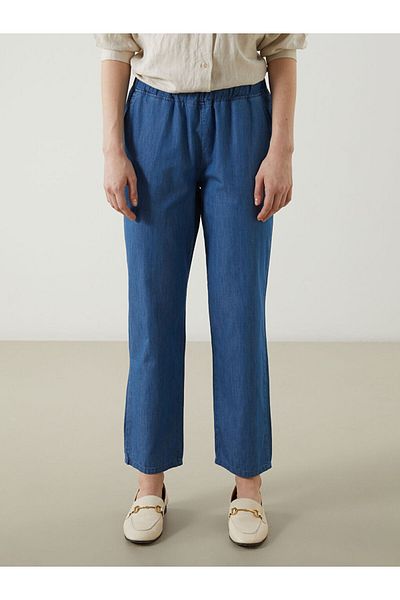 LC Waikiki Pantaloni de damă din denim cu talie elastică, sezon nou - S5LR84Z8