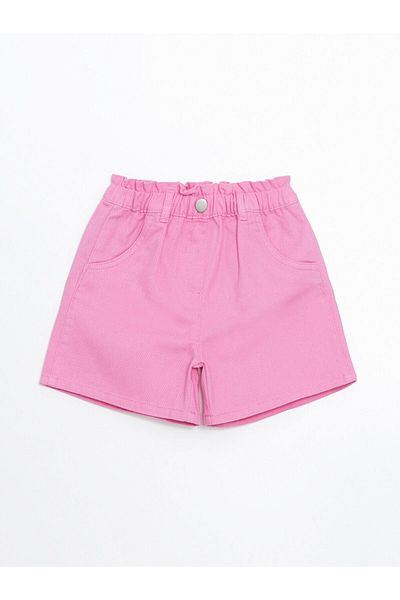 LC Waikiki Elastic Waist Basic Girl's Shorts