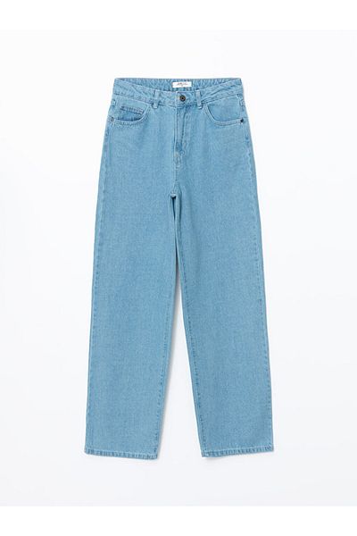 LC Waikiki Pantaloni de damă în jean Wideleg