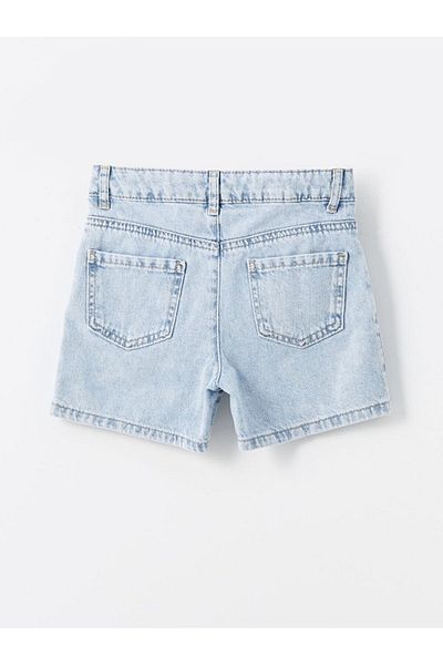 LC Waikiki Lcw Printed Girl's Jean Shorts Fast Fashion