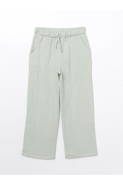 LC Waikiki New Season Elastic Waist Textured Girl's Trousers - S5Hl60Z4