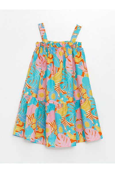 LC Waikiki New Season Square Collar Girl's Dress - S4H154Z4