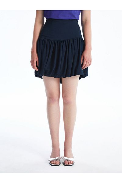 LC Waikiki Lcw Women's Elastic Waist Plain Balloon Skirt Fast Fashion
