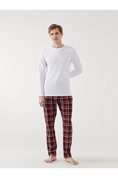 LC Waikiki Lcw Standard Fit Plaid Men's Pajama Bottom