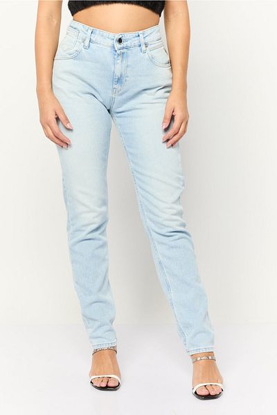 Replay Women Slim Fit Wash Stretchable Denim, Light Blue