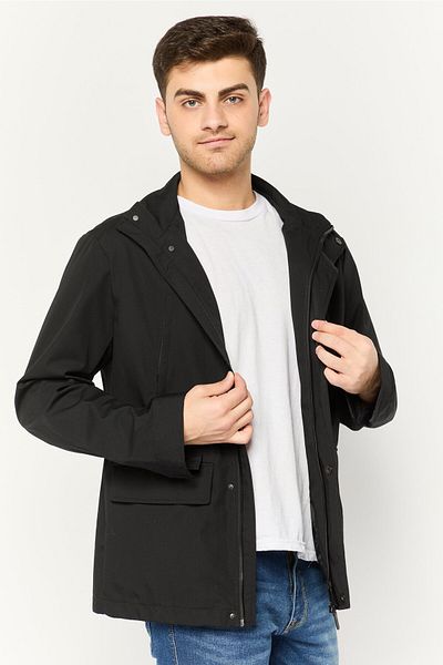 Emporio Armani جاكيت رجالي مقاوم للرياح، أسود