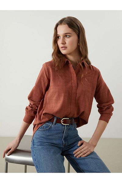 LC Waikiki New Season Textured Women's Shirt Tunic - S5J689Z8