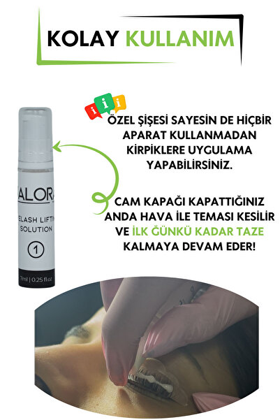 Valora Kirpik Lifting Ve Kaş Laminasyon Seti - Kaş Kirpik Boyası Hediyeli (50 KULLANIM)