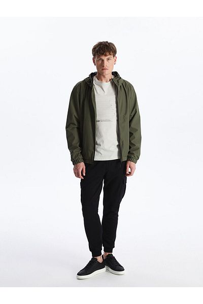 LC Waikiki Standard Mold Hooded Men's Raincoat
