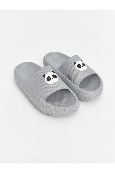 LC Waikiki Panda Printed Girl's Slippers