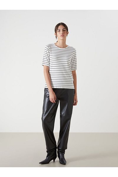 LC Waikiki Tricou de damă cu dungi cu gât