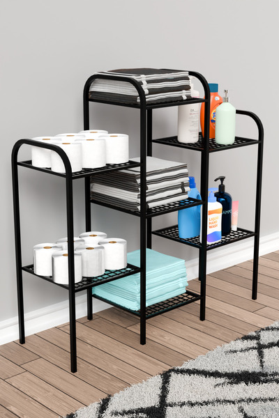 Mgr Office 7 Raflı Metal Çok Amaçlı Düzenleyici Banyo, Mutfak ve Çamaşır Odas...