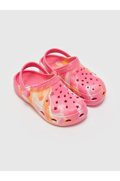 LC Waikiki New Season Printed Perforated Girls Sandals - S4Fg99Z4