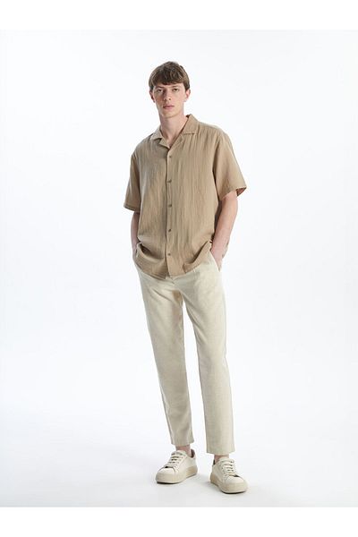 LC Waikiki Ανδρικό παντελόνι Slim Fit Line Blended
