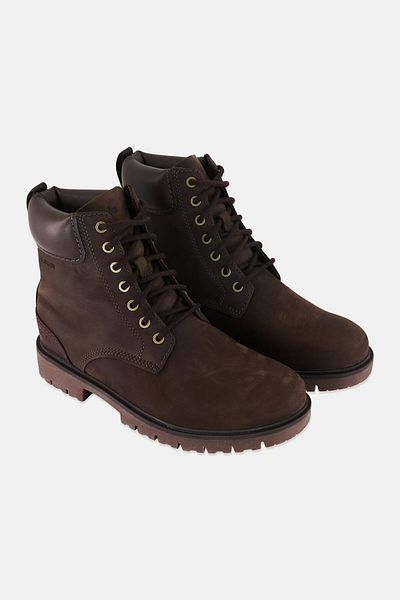CLARKS Men Standard Rossdale Higtx Lace Up Ankle Boots, Dark Brown