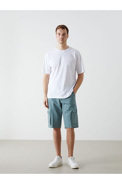 LC Waikiki Ανδρικό T-Shirt από βαμβακερό χτενισμένο λαιμό