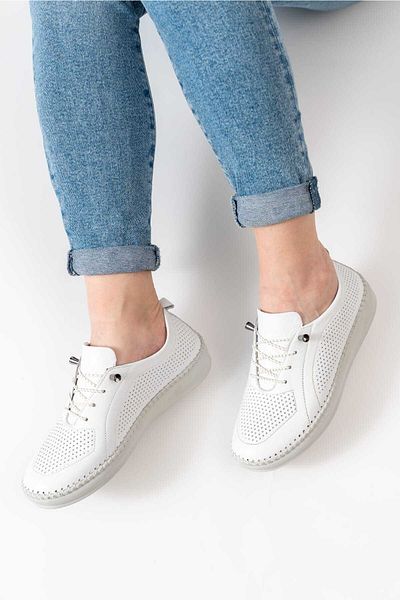 D&M DANİ&MARCA Women's Inner-Outside Genuine Leather Shoes, Women's Daily Shoes, Women's Ultra Light Comfortable Shoes