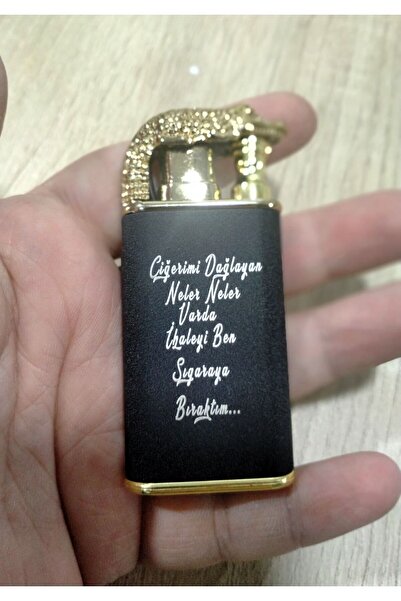 Genel Markalar Çakmak Kişiye Özel İsim Yazılı ve Mdf Tasarım Kutulu No:200