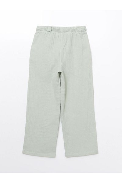 LC Waikiki New Season Elastic Waist Textured Girl's Trousers - S5Hl60Z4
