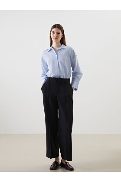 LC Waikiki Black Loose Fit Women's Palazzo Pants