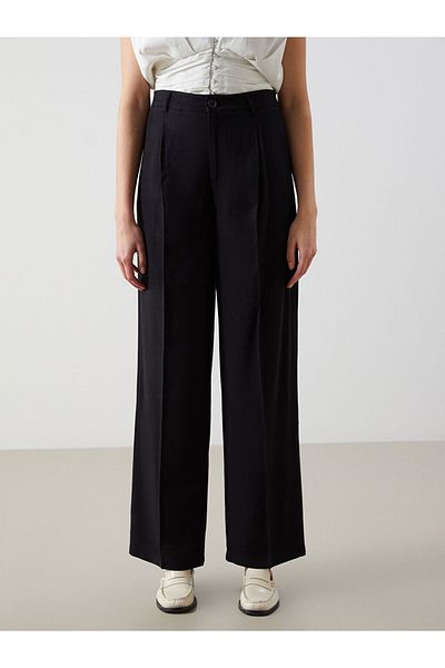 LC Waikiki New Season Loose Fit Linen Blend Women's Trousers - S5Jt09Z8