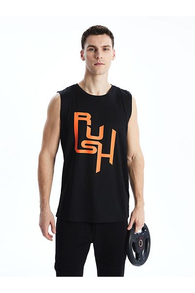 LC Waikiki Crew Neck Printed Men's Sleeveless T-Shirt