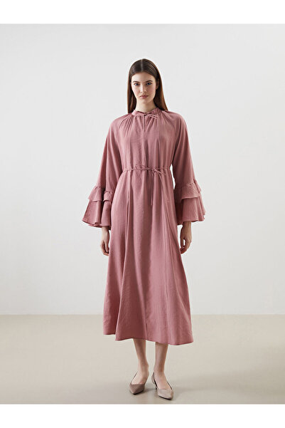 LC Waikiki Timeless Clothing & Timeless Choices Tie-Detail Roba Collar Dress