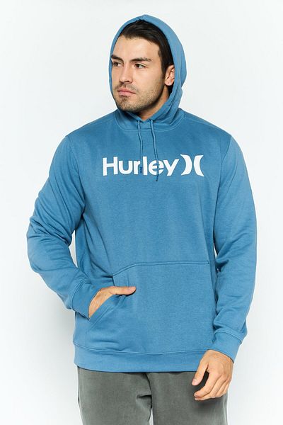 Hurley Men Sportswear Fit Long Sleeve Outdoor Sweatshirt, Sage Blue