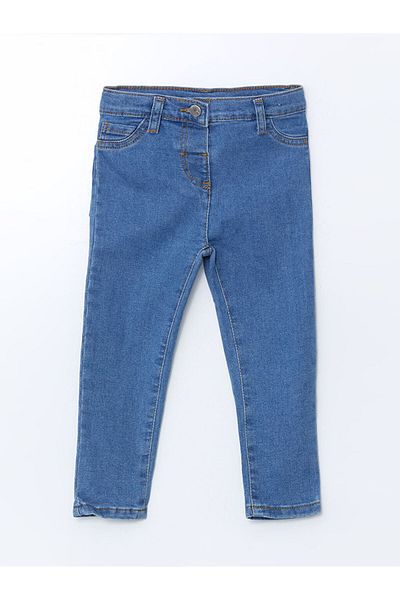 LC Waikiki Pantaloni de jeans pentru fete cu talie reglabilă de sezon nou - S5LL48Z1