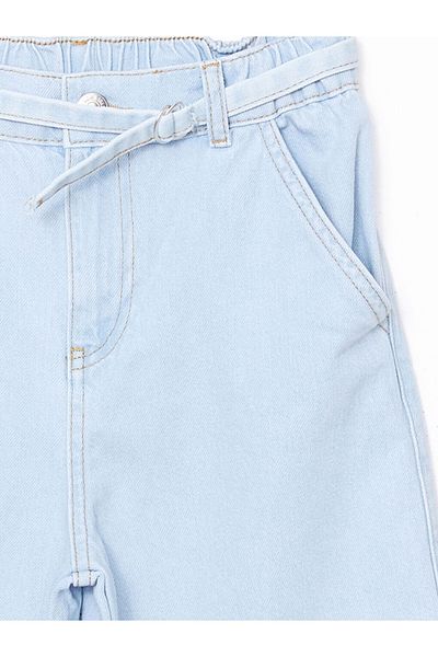 LC Waikiki Black Elastic Waist Girl's Jean Trousers