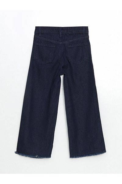 LC Waikiki Pantaloni de jeans pentru fete cu talie elastică ajustabilă de sezon nou - S5HL73Z4