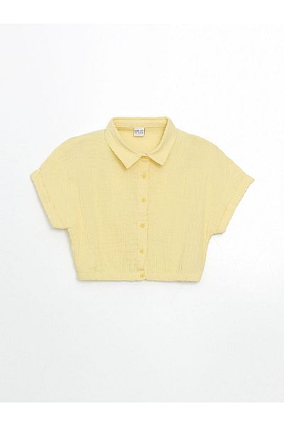 LC Waikiki New Season Textured Girl's Shirt - S5Jr82Z4