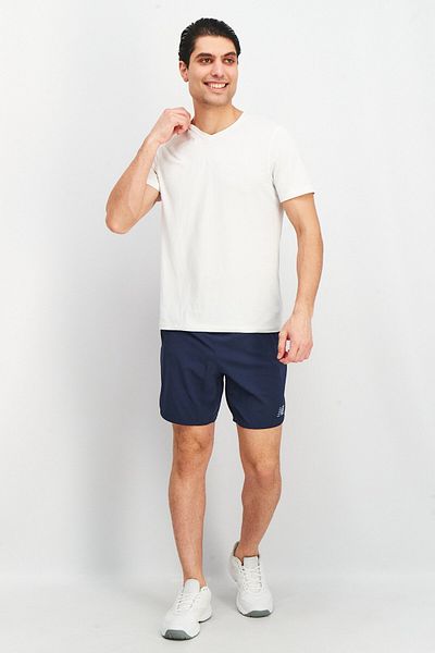 New Balance Men Athletic Fit 7 Inseam Drawstring Running Shorts, Navy