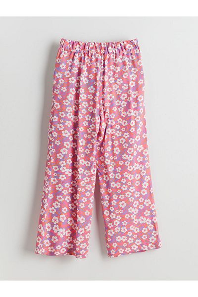 LC Waikiki Lcw Waist Elastic Floral Girl's Pants Fast Fashion