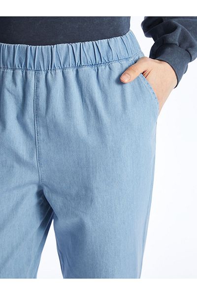 LC Waikiki Pantaloni de damă, cu talie elastică, crocodil