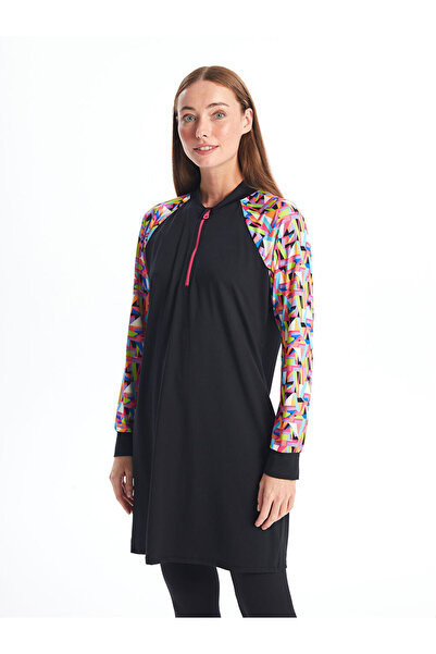 LC Waikiki ملابس سباحة نسائية بأكمام طويلة وياقة واقفة للموسم الجديد - S4DG73Z8