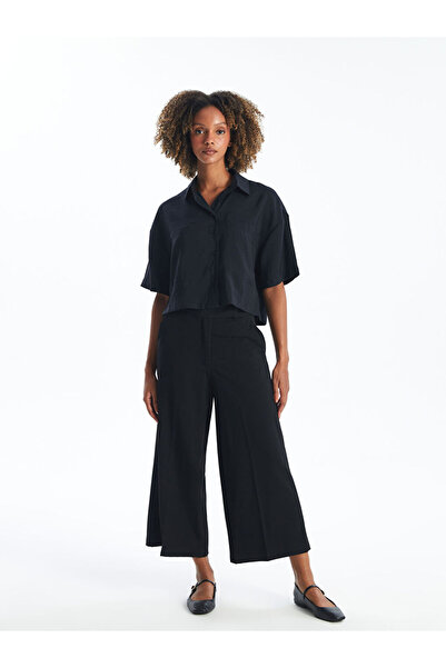 LC Waikiki بنطال نسائي واسع الساق بخصر مطاطي