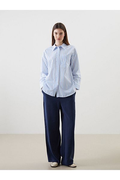 LC Waikiki LCW Elastic Waist Wide Leg Women's Trousers